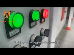 سیستم پوشش پودری خودکار برای قاب دوچرخه های زیربنای آهن با رنگ های سفارشی