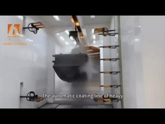 خط پوشش پودری افقی با صفحه لمسی اتوماتیک 16 PCS استاندارد