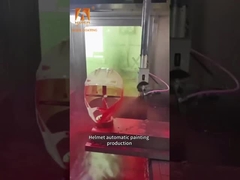 خط رنگ آمیزی الکتروستاتیک بزرگ با استفاده از رنگ و دقت اسپری